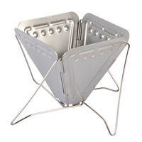 Filtre à café pliable Shanzhi pour camping en plein air, entonnoir avec support, portable, en acier inoxydable