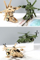 Juguete de Plástico para Niños, Robot Transformable con un Clic, Avión Militar, Tanque, Armadura, Rompecabezas de Impacto Inercial
