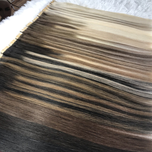 Tape-in Haarverlängerungen 12A Qualität Großhandel 100% Europäisches Rohes Unverarbeitetes Doppelt Gezogenes Tape-in Haarverlängerungen Echthaar - Product Image 6