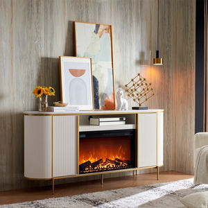 <span class=keywords><strong>Meuble</strong></span> <span class=keywords><strong>TV</strong></span> de luxe 70 pouces pour téléviseurs jusqu'à 78 pouces avec foyer électrique inclus pour la maison, le restaurant, l'hôtel - Product Image 4