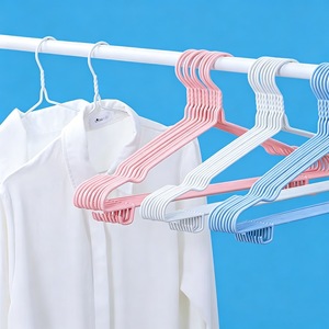 Thickened Non Slip Plastic Clothes Hanger 40cm With Hook And Groove For Home Dorm Use Rectangle Shape Clothing Organizer - Product Image 3