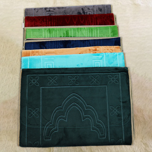 Hot Selling Fashion Islamitische Moslim Gebed Tapijt Sajadah Reizen Opvouwbare Meditatiemat Met Rugleuning En Zak