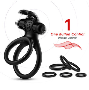 Juguete Sexual, Anillo Vibrador de Silicona para Hombre, Producto Sexual para Retrasar la Eyaculación, Juguetes de Masturbación Masculina, Anillo para Pene - Product Image 2