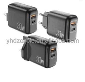 Muestra Gratuita: Cargador de Pared con Doble Puerto USB C+USB QC3.0 de 30W para iPhone, Samsung, Huawei - Product Image 4