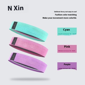 Conjunto de anillos de alta resistencia elástica para mujer, bandas de entrenamiento muscular para piernas y caderas, equipo de ejercicio para el hogar - Product Image 2