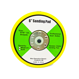 Platorello abrasivo in schiuma da 6 pollici (150 mm) con <span class=keywords><strong>velcro</strong></span> autoadesivo, supporto DA, passo M8 e 5/16 pollici <span class=keywords><strong>per</strong></span> <span class=keywords><strong>levigatrice</strong></span> Festool - Product Image 2
