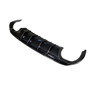 Diffusore Posteriore Nero Lucido per Auto <span class=keywords><strong>A3</strong></span> S3, Splitter Paraurti Effetto Fibra di Carbonio per <span class=keywords><strong>Audi</strong></span> <span class=keywords><strong>A3</strong></span> S3 2020-2024 Hatchback Sedan - Product Image 4