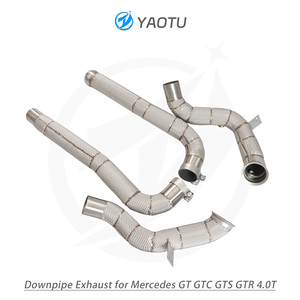 Collecteur d'échappement YT pour Mercedes Benz <span class=keywords><strong>AMG</strong></span> GT/GTC/<span class=keywords><strong>GTS</strong></span>/GTR M178 4.0T <span class=keywords><strong>V8</strong></span> avec bouclier thermique - Product Image 5