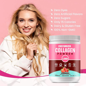 Emballage personnalisable à marque privée, collagène marin en peptides, protéines, 200g, certifié GMP, chocolat, fraise, original - Product Image 4