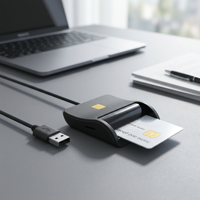 High Quality EMV USB Smart Card Reader Writer ISO 7816 IC ID CAC SIM ATM Credit Debit Chip Card for PC Laptop