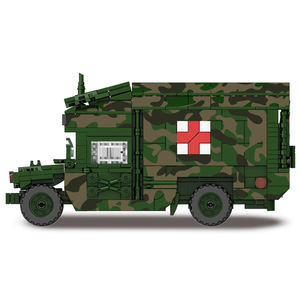 Maqueta de Vehículo Médico Verde de Bloques de Construcción Militares Chinos Masterpiece M23003A para Niños - Product Image 6