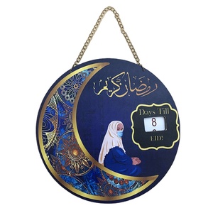 Microstar-Decoraciones de madera para el Ramadán, nuevo diseño, <span class=keywords><strong>2022</strong></span>, Eid musulmán, Mubarak, <span class=keywords><strong>calendario</strong></span> de cuenta atrás, 2023 - Product Image 2