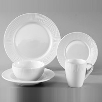 Assiette Porcelaine Blanche Sets de Dîner Homeware Céramique Traiteur Plats de Service Ensembles de Vaisselle Assiettes de Luxe pour Restaurant