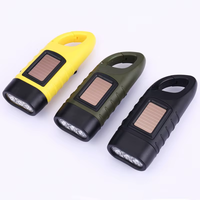Linterna LED de Emergencia Portátil, Impermeable, de Doble Propósito, Multifuncional, con Carga Solar, Cuerpo de ABS, Gran Potencia