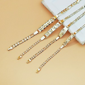 Bracciale Trendy Placcato Oro 18K con Catena Figaro, Stile Retrò ID Cuban <span class=keywords><strong>Link</strong></span> per Uomo e Donna - Product Image 6
