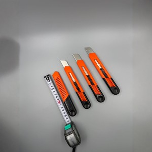 Utility Knife 18mm Orange Plastic Blade Stainless Steel Safety Cutter For Paper Unpacking Tools - Product Image 3