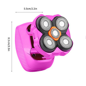 เครื่องโกนขนสำหรับผู้หญิงแบบเปียกและแห้ง IPX6 กันน้ำ ใช้พลังงานจาก USB พร้อมหน้าจอ LCD ชุดอุปกรณ์ตกแต่งขนตามร่างกายและบิกินี่ สำหรับใช้ในบ้าน - Product Image 6