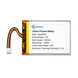 Batterie LiPo haute tension 3.8V 3900mAh OEM d'usine 585092, cellule lithium polymère rechargeable 4.35V - Product Image 1