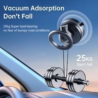 Support de téléphone portable magnétique rotatif à 360 degrés en alliage de zinc à absorption sous vide pour bureau et tableau de bord de voiture, portable