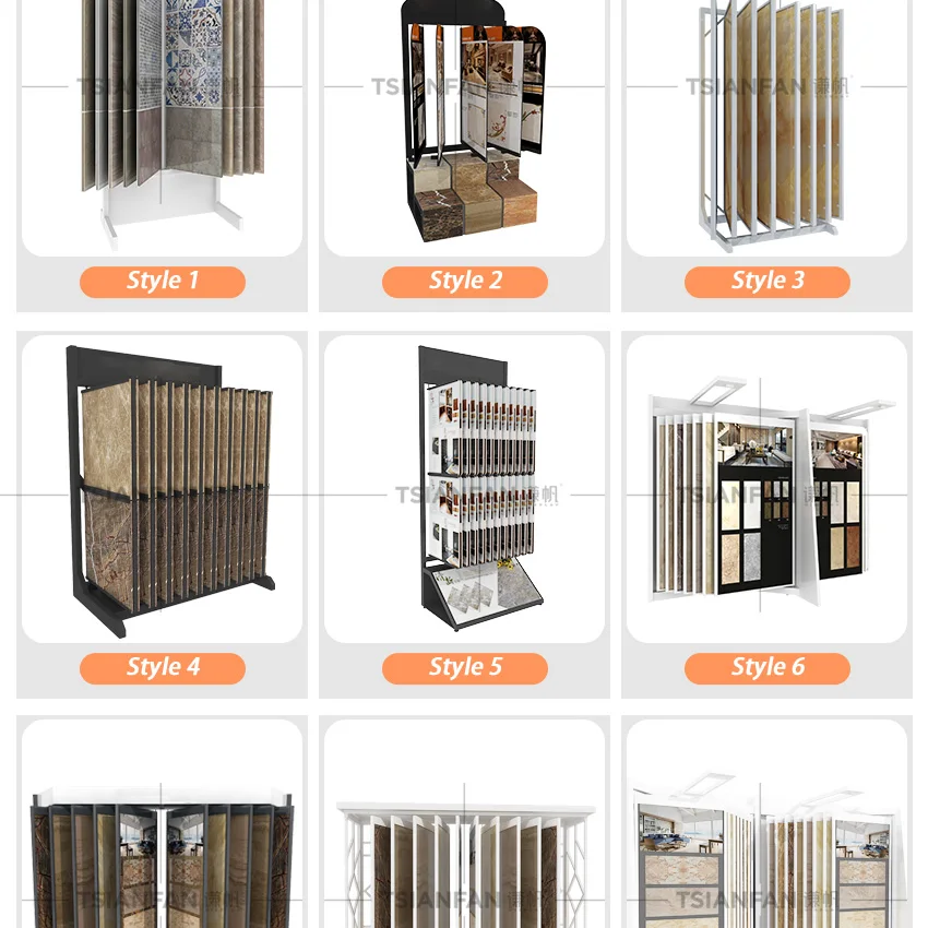 Custom Book Wing And Page Turn Type Stone Tile Display Showroom Metal Frame Laminate Page Turning Wooden Flooring Showing Stands