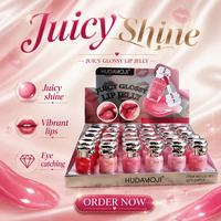 Gloss à lèvres en gros Juicy Shine, parfumé, fini brillant, hydratant, effet repulpant, gelée pour les lèvres, Mayor De Brillo Labial