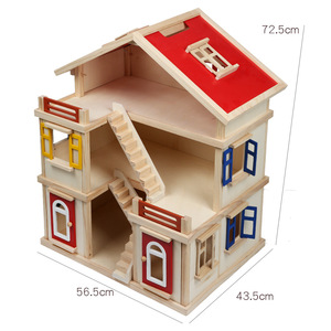 3-Story Wooden Dollhouse with Furniture & Dolls Montessori Pretend Play Toy for Kids Imaginative Role Play - Product Image 5