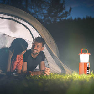 Solar Hand Crank Camping Lantern, 10000mAh with AM/FM Radio & SOS Alarm for Outdoor Emergencies - Product Image 3