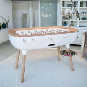 ZYCY, mesa de fútbol de madera maciza de lujo ligera de estilo italiano, diseño creativo estándar artístico, <span class=keywords><strong>sala</strong></span> de estar para el hogar, negro a la moda - Product Image 4