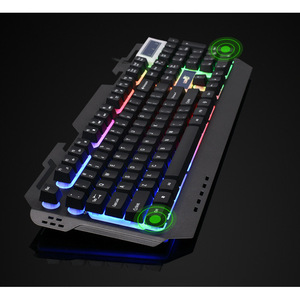828 Metal Backlit Gaming Keyboard Mouse <b>USB</b> Wired RGB 104 <b>Keys</b> Combo For CF LOL - Product Image 3