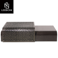 Fabrication sur mesure Nouveau design Table basse de luxe Salon design italien Centre de table moderne de luxe en or