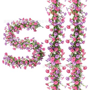 ดอกไม้ประดิษฐ์พลาสติกแบบสายยาว 1.8 เมตร ลายดอกมอร์นิ่งกลอรี สำหรับตกแต่งบ้าน งานแต่งงาน และผนังภายนอก - Product Image 1