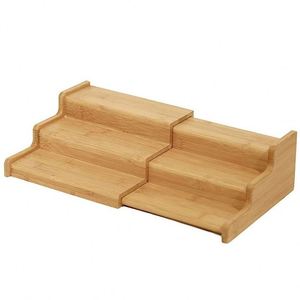 Organizador de Especias Expandible de 3 Niveles, Estante para Especias de Bambú - Product Image 2