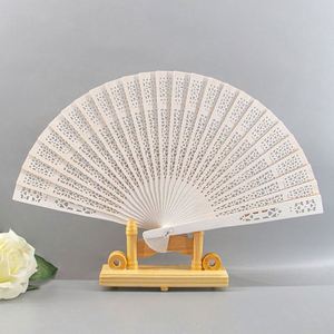 Custom Painted Large Bamboo Folding Fans 33cm Folk Art Style Personalized Hand Fan Souvenir Decoration Carved Painting <b>Pattern</b> - Product Image 1