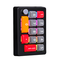 Clavier mécanique filaire et souris combo K808 avec rétroéclairage RGB, touches macro à axe rouge, pavé numérique - Pour le gaming