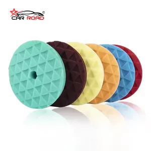 Blue CARROAD 5 Inch Imported Sponge Polishing Foam Pads 6 Inch Buffing Waxing Sponge For DA Polisher Cr Pad For Detailing