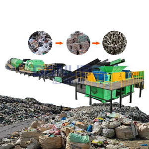 Système automatique de traitement des déchets provinciaux, usine de recyclage des déchets, crible rotatif et séparateur d'air - Product Image 1