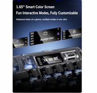 Teclado Mecánico GravaStar K98 Tri-Modo, Montaje Gasket, Carcasa de Aleación de Aluminio, PBT RGB, para Juegos y Oficina, Compatible con Windows y MacOS