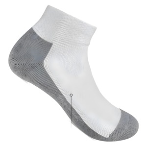 Chaussettes de sport Rehuo, chaussettes de basket-ball à la cheville, absorbant la transpiration, respirantes, en nylon, pour jeunes, course à pied, fitness, lot de 6 - Product Image 1
