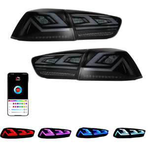 Mitsubishi Lancer EX EVO X 2008-2021ไฟท้าย LED RGB แบบควัน/เลนส์สี12V ภาพเคลื่อนไหวแบบไดนามิกสำหรับ - Product Image 1