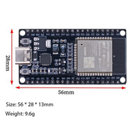 Carte de développement ESP-32 CP2102 30P/38P WIFI+ 2-en-1 CPU double cœur faible consommation ESP32 ESP-32S 2,4 GHz