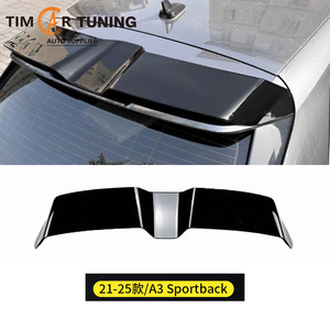 Alerón Negro para Techo de Tim Car Tuning para Audi A3 <span class=keywords><strong>Sportback</strong></span> A4 A6 Q5 <span class=keywords><strong>Q8</strong></span>, Alerón de Techo Negro Brillante |   Alerón Trasero para Maletero Sin Perforaciones - Product Image 3