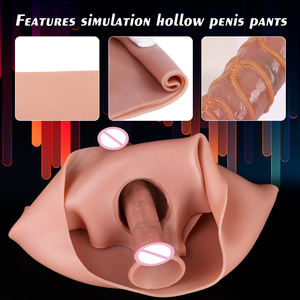 Sous-vêtements avec gode à porter pour hommes, masseur portable, <span class=keywords><strong>pénétration</strong></span> du pénis pour les couples, godes lesbiens, harnais <span class=keywords><strong>gay</strong></span>, pantalon réaliste pour femmes - Product Image 4