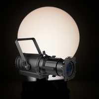 Projecteur LED Ellipsoidal Lekos 300W Blanc Chaud et Blanc Froid, 19, 26, 36 Degrés, Idéal pour le Théâtre