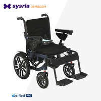 2026 OEM Motorized Stair Climbing Electric Wheelchair Folding Foldable Power Lightweight Portable Lithium Battery Smart