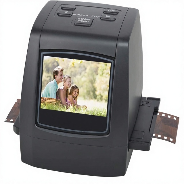 DIGITNOW 22MP All-in-1 Film Slide Scanner Converts 35mm/135/110/126/Super 8 Films/Sides/Negatives Digital JPGs CMOS Sensor 7200x