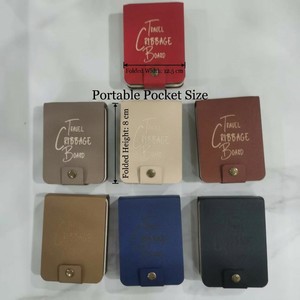 Original Design ZS-PC0060 Portable Premium Engraved PU Leather Contemporary Travel <b>Cribbage</b> <b>Board</b> Set for Online Retailers - Product Image 3