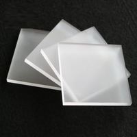 Feuille acrylique givrée transparente Gravure de découpe laser coupée à la taille Feuille de fonte mate givrée double face