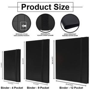 Custom Logo 9-<b>Pocket</b> Trading Card Binder PP Material A5/A6 Album <b>Folder</b> with 480 12-<b>Pockets</b> Card Holder - Product Image 4