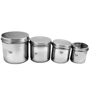 Contenedor de algodón sanitario de acero inoxidable engrosado, contenedor de hisopos, contenedor de ungüento, contenedor de alcohol, desinfección 304 - Product Image 4