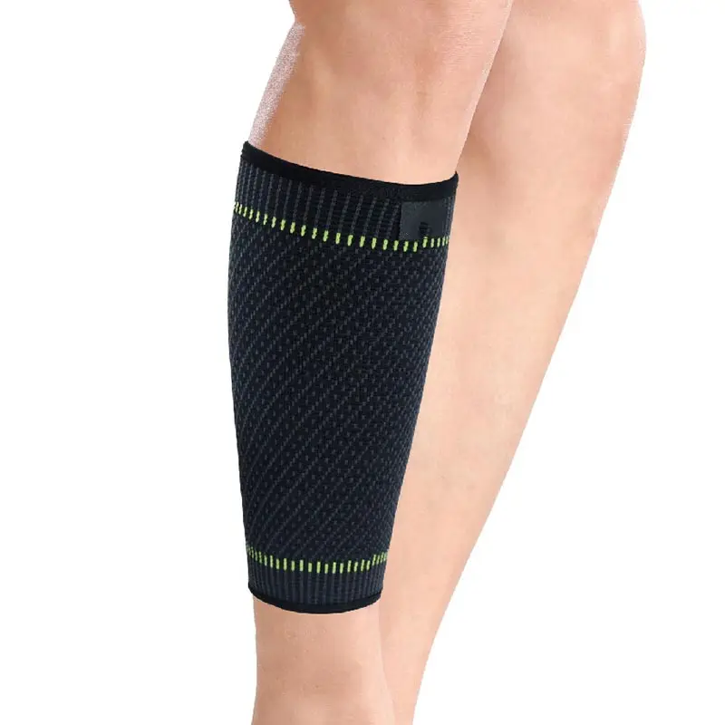 Care Calf Support Sleeve Elastic Breathable Knitted Fabric Muscle Pain Relief Leg Compression Calf Sleeve for Runners